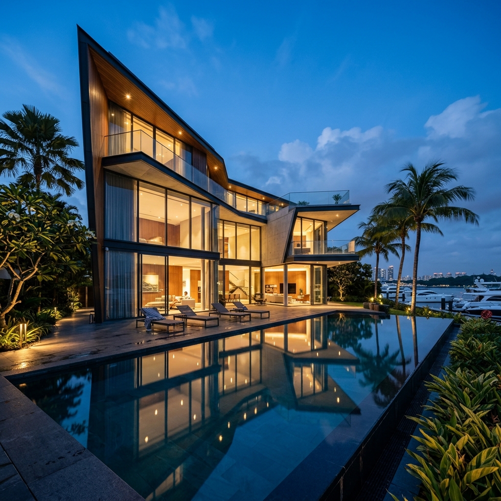 Sentosa Cove Bungalow facade